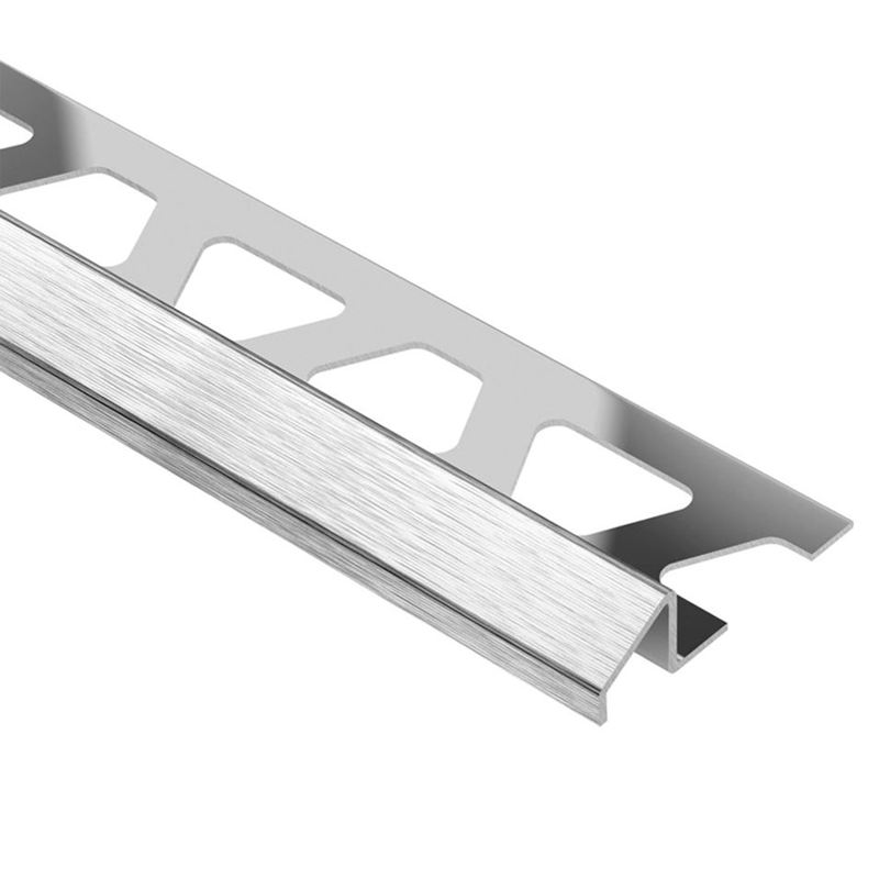 RENOEBU Flooring Transition Ramp Brushed Stainless Steel V2A 2.5m